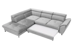 Narożniki|Instilo Narożnik z regulacją zagłówków jasnoszary MAROLA prawy