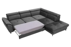 Instilo Narożnik z regulacją zagłówków ciemnoszary MAROLA lewy