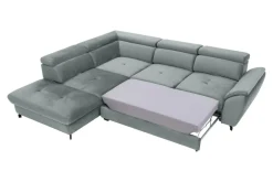 Instilo Narożnik z regulacją zagłówków szary MAROLA prawy