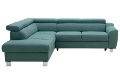 Narożniki|Trend Line Narożnik z regulacją zagłówków turkusowy ASPEN lewy