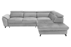 Narożniki|Instilo Narożnik z regulacją zagłówków jasnoszary MAROLA lewy