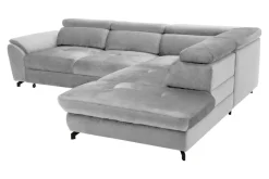 Narożniki|Instilo Narożnik z regulacją zagłówków jasnoszary MAROLA lewy