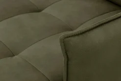Agio Divani Narożnik z regulacją zagłówków oliwkowy GOJA lewy