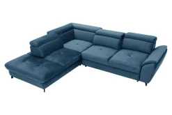 Instilo Narożnik z regulacją zagłówków niebieski MAROLA prawy