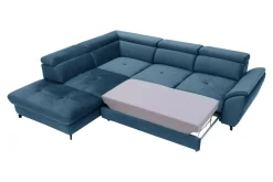 Instilo Narożnik z regulacją zagłówków niebieski MAROLA prawy