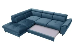 Instilo Narożnik z regulacją zagłówków niebieski MAROLA prawy