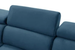 Instilo Narożnik z regulacją zagłówków niebieski MAROLA prawy