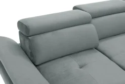 Narożniki|Instilo Narożnik z regulacją zagłówków szary MAROLA lewy