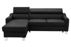 Narożniki|Trend Line Narożnik z regulacją zagłówków czarny ASTI lewy