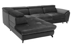 Narożniki|Instilo Narożnik z regulacją zagłówków grafitowy MAROLA prawy