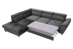 Narożniki|Instilo Narożnik z regulacją zagłówków grafitowy MAROLA prawy