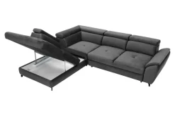 Narożniki|Instilo Narożnik z regulacją zagłówków grafitowy MAROLA prawy