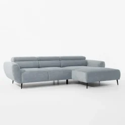 Werdomo Narożnik z regulowanym siedziskiem szary ALISSON S prawy