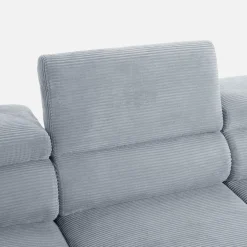 Werdomo Narożnik z regulowanym siedziskiem szary ALISSON S prawy