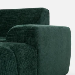 Werdomo Narożnik z regulowanym siedziskiem SAVINON S butelkowa zieleń prawy