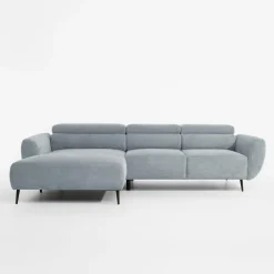 Narożniki|Werdomo Narożnik z regulowanym siedziskiem szary ALISSON S lewy