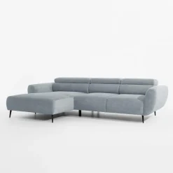 Narożniki|Werdomo Narożnik z regulowanym siedziskiem szary ALISSON S lewy