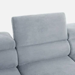 Narożniki|Werdomo Narożnik z regulowanym siedziskiem szary ALISSON S lewy