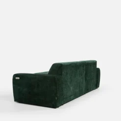 Werdomo Narożnik z regulowanym siedziskiem SAVINON S butelkowa zieleń lewy