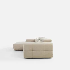 Narożniki|Werdomo Narożnik z regulowanym zagłówkierm PANEO S beżowy lewy