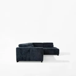 Narożniki|FN Design Narożnik z regulowanymi zagłówkami granatowy CHOCO prawy