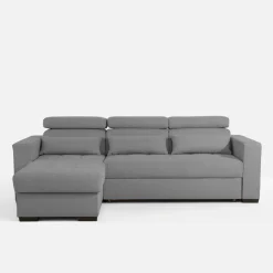 Narożniki|Exline Narożnik z regulowanymi zagłówkami szary MONSON