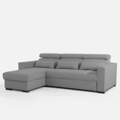 Narożniki|Exline Narożnik z regulowanymi zagłówkami szary MONSON