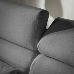 Narożniki|Exline Narożnik z regulowanymi zagłówkami szary MONSON