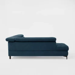 Softi Narożnik z regulowanymi zagłówkami granatowy NALA prawy