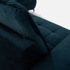 Narożniki|inny Narożnik z regulowanymi zagłówkami granatowy CRYSTAL prawy