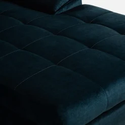 Narożniki|inny Narożnik z regulowanymi zagłówkami granatowy CRYSTAL prawy