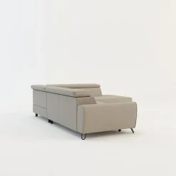 Narożniki|Softi Narożnik z regulowanymi zagłówkami beżowy IDYLLA lewy