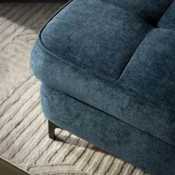 Softi Narożnik z regulowanymi zagłówkami granatowy NALA lewy