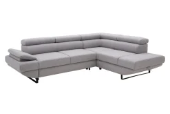 Narożniki|Werdomo Narożnik z regulowanymi zagłówkami szary GIO prawy