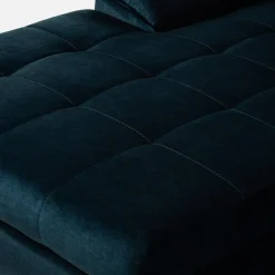 Narożniki|inny Narożnik z regulowanymi zagłówkami granatowy CRYSTAL lewy