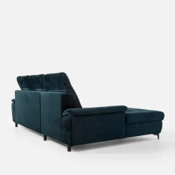 Narożniki|inny Narożnik z regulowanymi zagłówkami granatowy CRYSTAL lewy