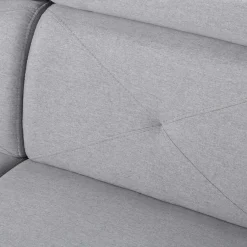 Narożnik z regulowanymi zagłówkami szary MARBELLA lewy