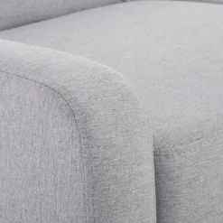 Narożnik z regulowanymi zagłówkami szary MARBELLA lewy