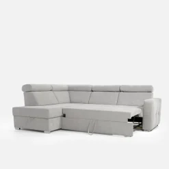 Narożniki|inny Narożnik z regulowanymi zagłówkami szary LENA lewy