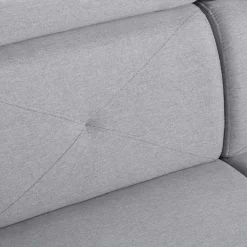 Narożniki| Narożnik z regulowanymi zagłówkami szary MARBELLA prawy