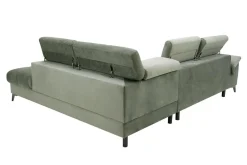 Narożniki|Werdomo Narożnik z regulowanymi zagłówkami zielony MOCCA II prawy