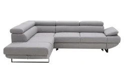 Narożniki|Werdomo Narożnik z regulowanymi zagłówkami szary GIO lewy