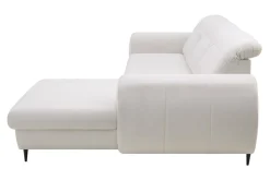 INFINI Narożnik z regulowanymi zagłówkami ecru ALVOR prawy