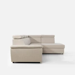 Narożniki|inny Narożnik z regulowanymi zagłówkami beżowy LUTON prawy