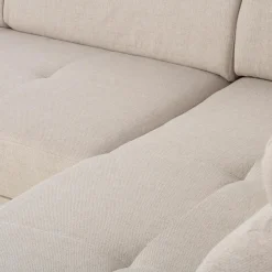 Narożniki|inny Narożnik z regulowanymi zagłówkami beżowy LUTON prawy