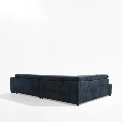 FN Design Narożnik z regulowanymi zagłówkami granatowy CHOCO lewy