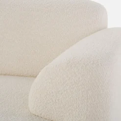 Narożniki|inny Narożnik z tkaniną bouclé jasnobeżowy CAMELLIA prawy
