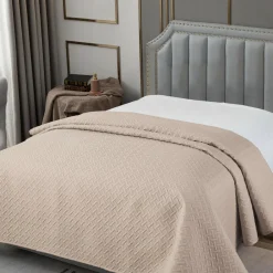 Narzuta beżowa SELINE 220x240 cm