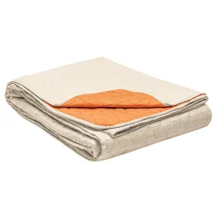 Estetica Narzuta dwustronna beżowo-ceglana ADELE 180x200 cm