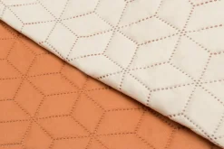 Estetica Narzuta dwustronna beżowo-ceglana ADELE 180x200 cm